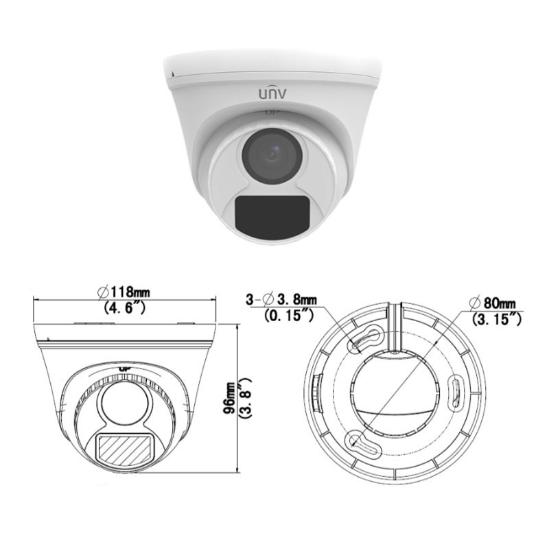 1080P Bullet Dome AHD CVI TVI Camera Analog uniview Security Outdoor Surveillance Camera  UAC-T112-F28(40)