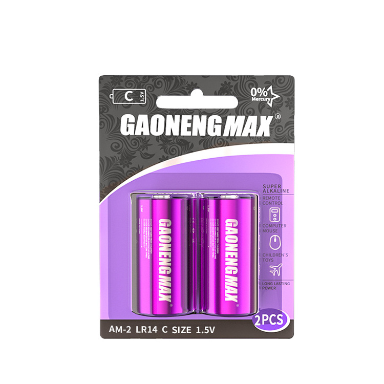 Factory gaonengmax lr14 C 1.5v alkaline dry cell lr14 alkaline battery