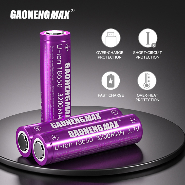 Wholesale gaonengmax lithium li ion 3.7v 3200mah for Electric Folklifts 18650 battery