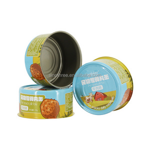 307*108 307*109 307*110 5oz 6oz 180g 185g tin cans empty tinplate jar factory price for mackerel dog cat wet pet food canning