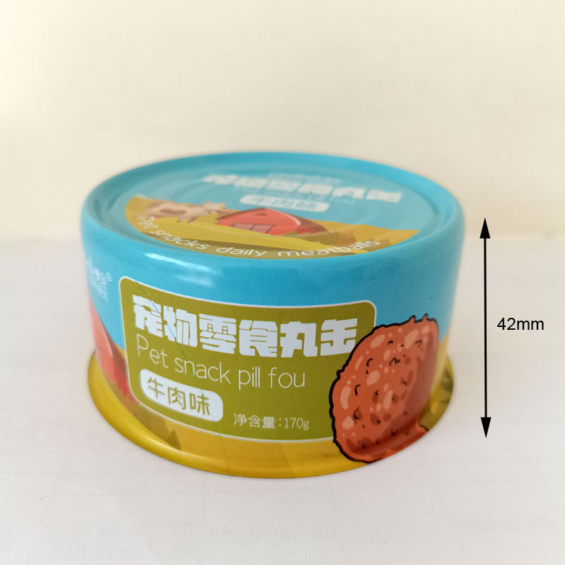 307*108 307*109 307*110 5oz 6oz 180g 185g tin cans empty tinplate jar factory price for mackerel dog cat wet pet food canning