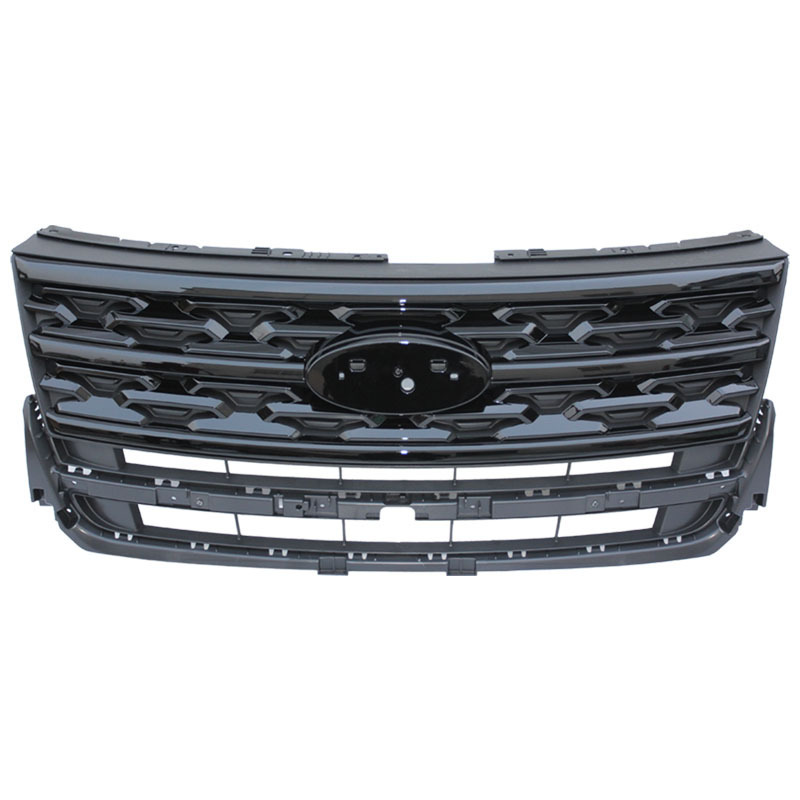 Front Bumper  Glossy Black Grille For Ford Explorer 2018  (Fits: 2018 Ford Explorer)