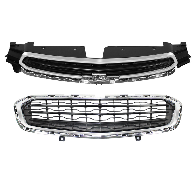 Front Bumper Upper Grille Middle Lower Grill For Chevrolet Cruze 2015-2016