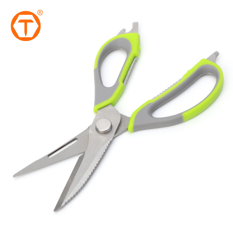 Hot sale detachable multitool kitchen scissors shear heavy duty with bottle opener