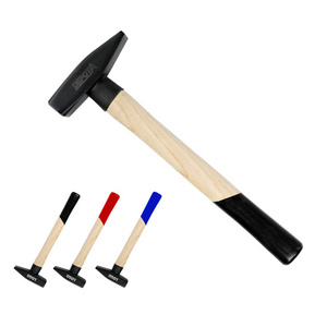 Professional carbon steel machinist hammers with soft grip wooden handle