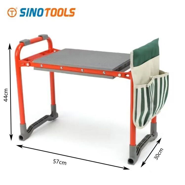 Garden tool foldable comfort gardening kneeler and seat with tool bag