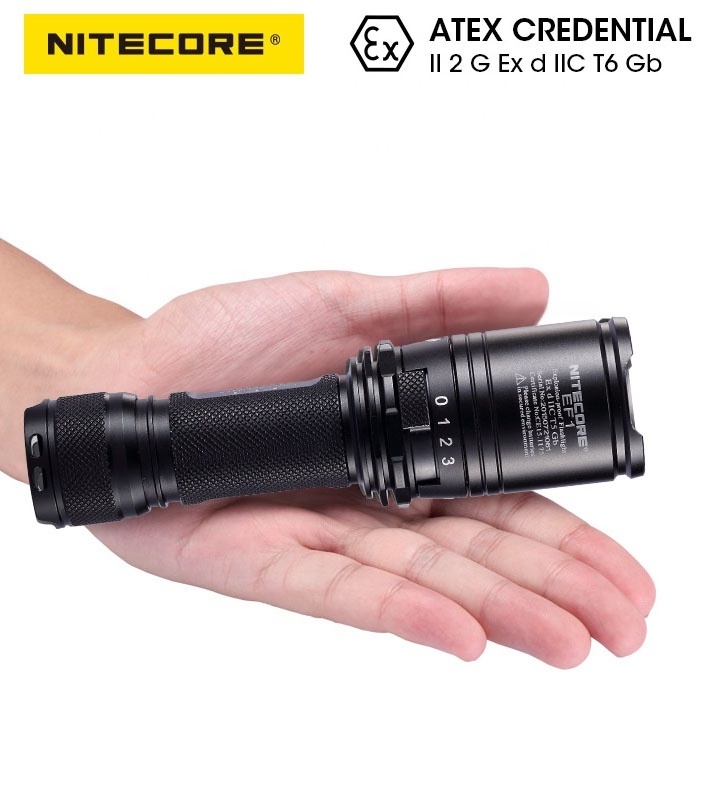 NITECORE EF1 830 lumens ATEX Explosion-proof Portable Torch EF1 Designed for Safe for Hazardous