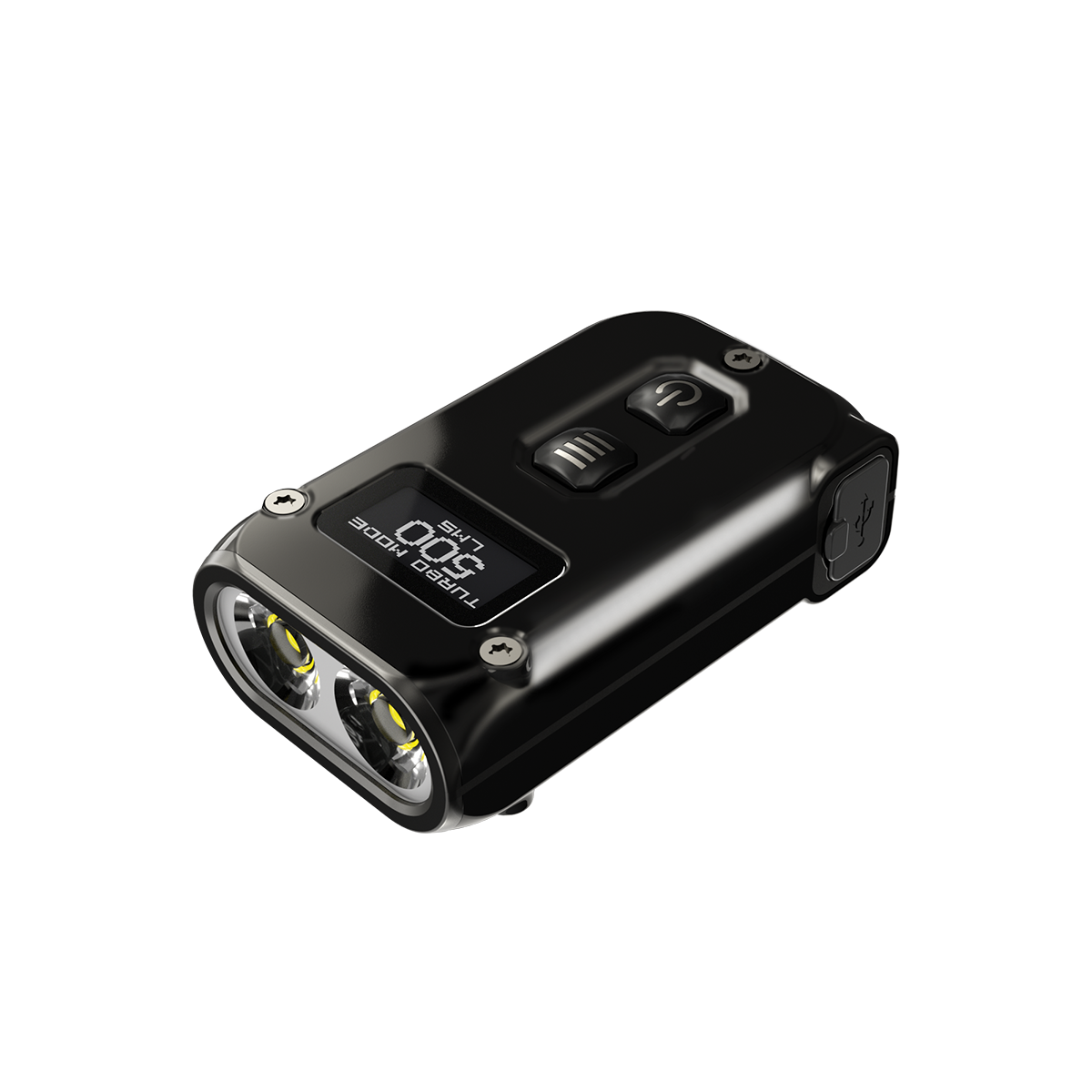 Nitecore TINI2 Flashlight 500 Lumens OLED Smart Dual-Core Key Light APC Sleep Technology Long Standby Using USB Type-C Charging