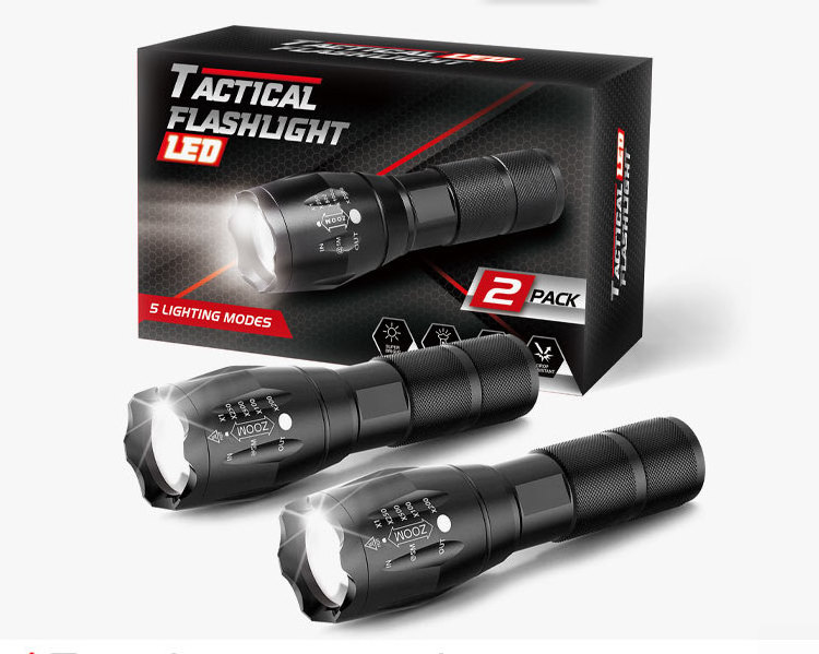 100000 lumens led tactical flashlight bright usb 2022 high power Rechargeable working LED flashlight