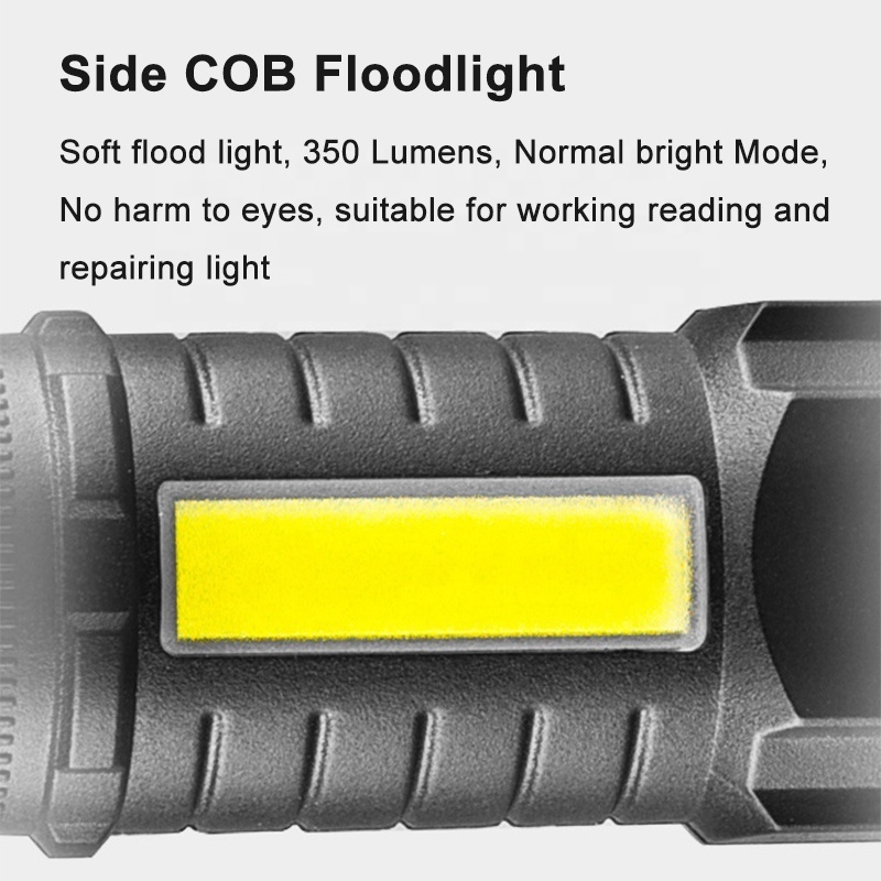 2000 lumens Plastic Three-Eyed Monster Mini Flashlight German Monster Mini Flashlight Small Super Power Flashlight