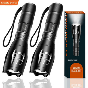 100000 lumens led tactical flashlight bright usb 2022 high power Rechargeable working LED flashlight