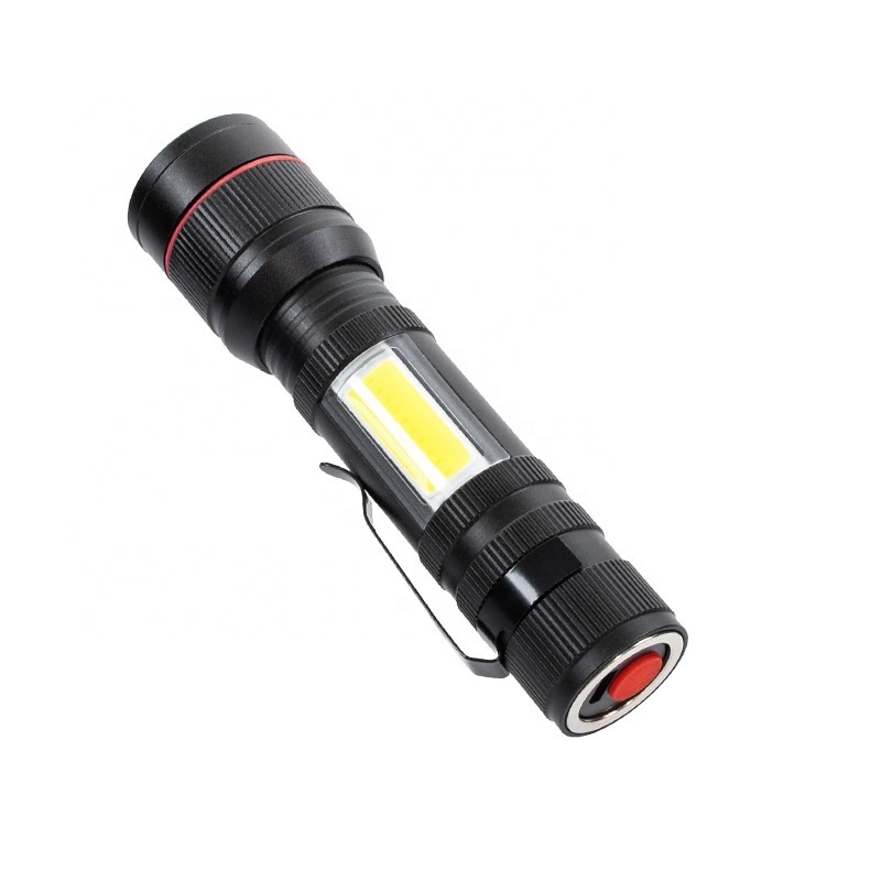 Zoom 14500 battery flashlight use aa/14500 battery titanium flashlight 14500 LED rechargeable torch light