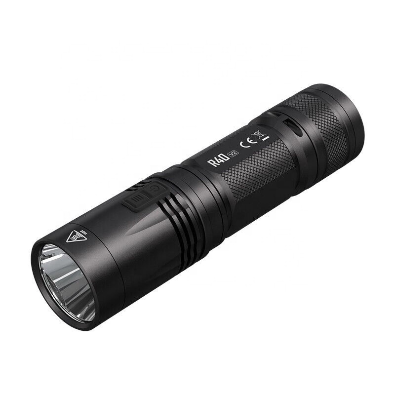 Nitecore R40 V2 1200 LM USB-C Rechargeable Waterproof Long-Range Searchlight with Charging Dock Battery Gear Outdoor Search Lamp