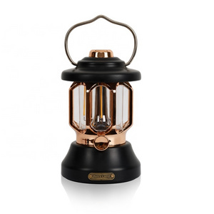 1000 lumens Retro Vintage lantern led outdoor garden emergency metal retro led vintage lantern flickering flame gas lamp