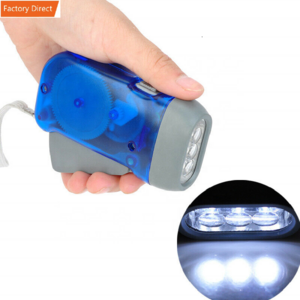 Hand Crank Generator 3 LED Small Torch Light for Kids Camping Outdoor Survival Emergency Portable Dynamo earthquake Flashlight