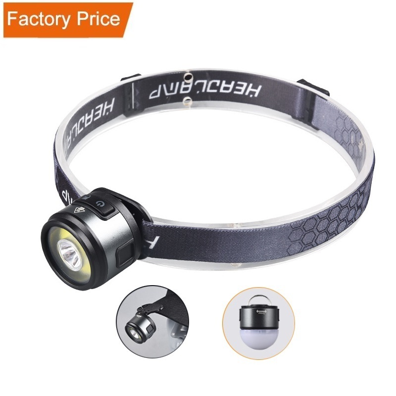 4 IN 1 Rechargeable Hat Clip Light Ultra Bright Hands Free Head Lamp with Red Light Waterproof Headlamp Flashlight Camping Light