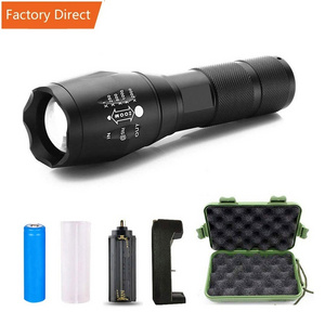 Portable T6 XML 10W LED Zoom Aluminum Tactical Flashlight flashlight 100000 lumens waterproof torch light