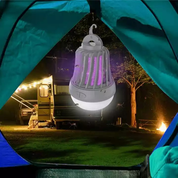 Camping Lantern LED Lighting Bulb Insect Killer USB Rechargeable Electric Mosquito Repellent Killer Lamp