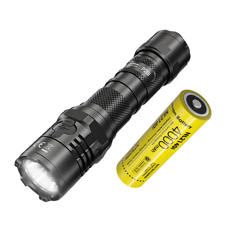 4000 Lumens Nitecore P20iX USB-C Rechargeable Tactical Flashlight with NL2150HPi 5000mAh Battery