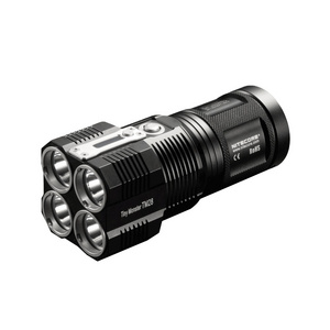 Original NITECORE TM28 Flashlight 6000LM beam distance 655M LED with Charger and 4pcs 18650 3100mAh li-ion batteries