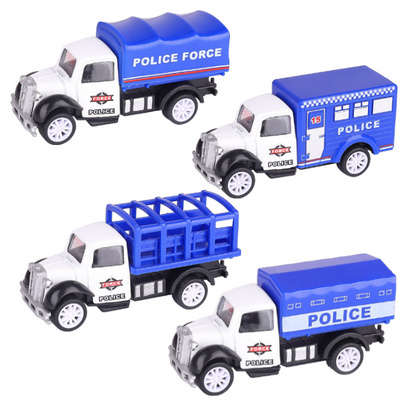 Kids toys patrol wagon children diecast model metal pull back toy cars 1: 55 diecast toy car models police vehicle for boy