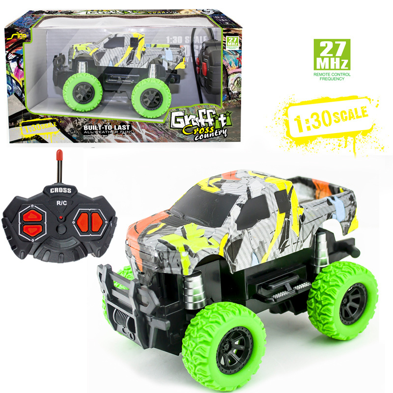 Hot selling cheap toys rc stunt car toy remote control cars with headlights kids gift toy trucks for boys/girls rc truck stadium