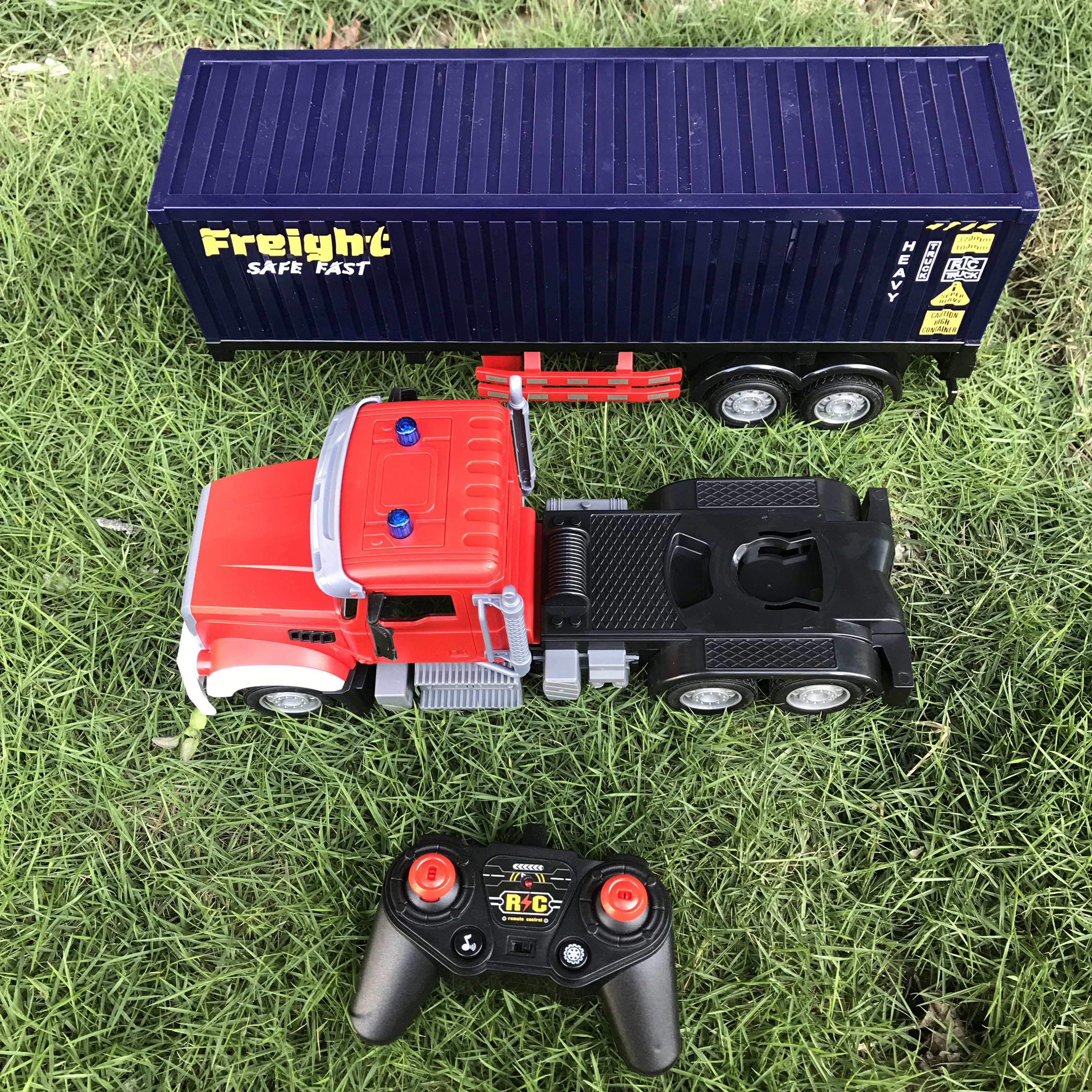 rc trailer big trucks electric container tanker rechargeable battery included remote control kids toys car children toy vehicles