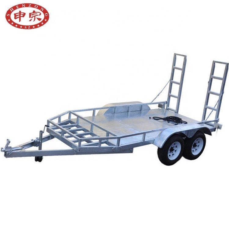 Tandem Trailer Small Mini Excavator Car Trailer