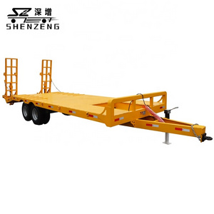 dig truck trailers 10ton tandem axle excavator trailer