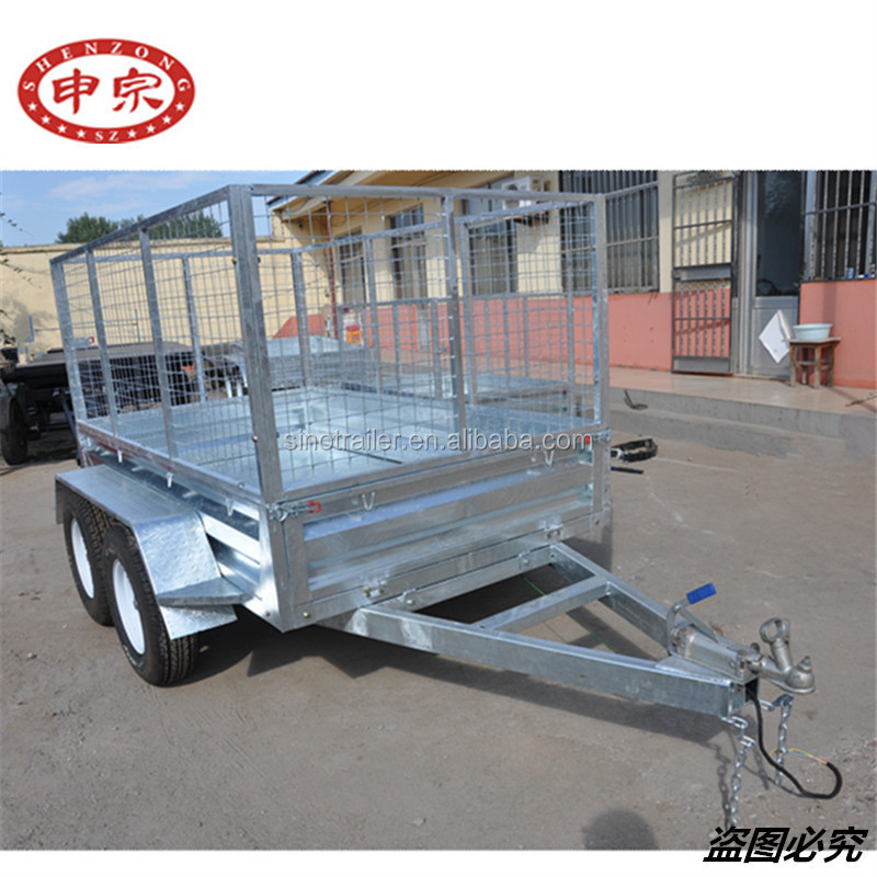 6x12 cargo car transporter tandem axle galvanized utility trailer