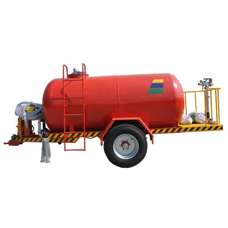 5 ton big wide tire fire fighting water tank trailer for sale