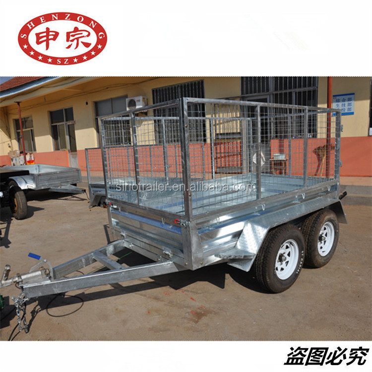 6x12 cargo car transporter tandem axle galvanized utility trailer