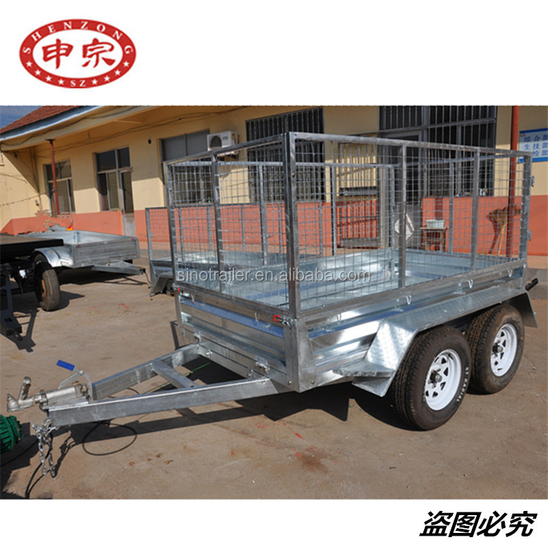 6x12 cargo car transporter tandem axle galvanized utility trailer