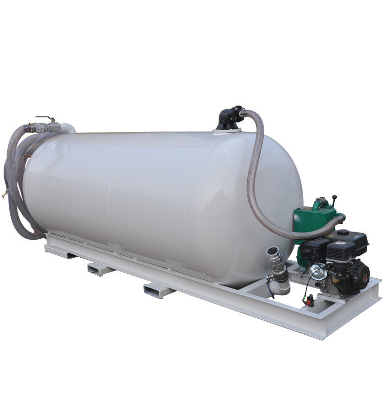 3000L sewage suction tanker truck with vacuum pump