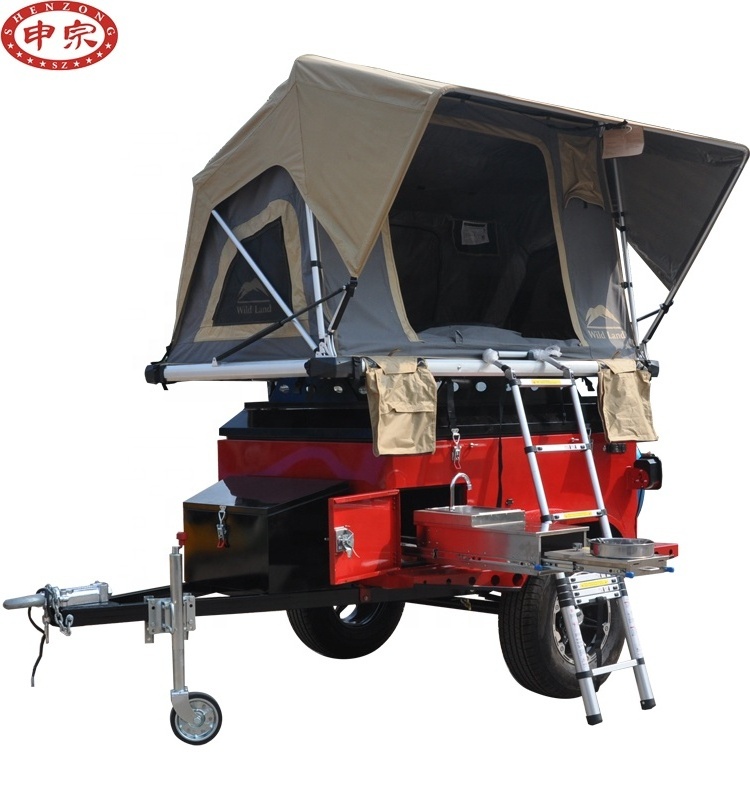 off road camping trailer car travel trailer luggage trailer