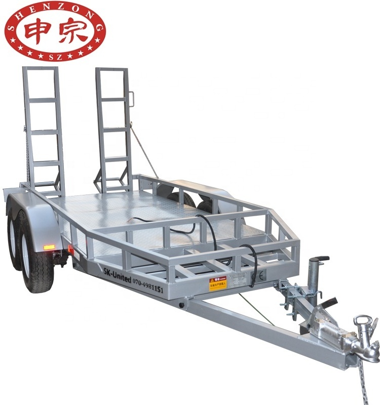 Tandem Trailer Small Mini Excavator Car Trailer