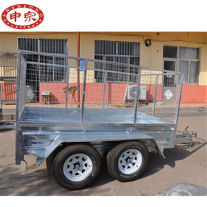 6x12 cargo car transporter tandem axle galvanized utility trailer