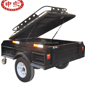 small car travel camper utility box trailer