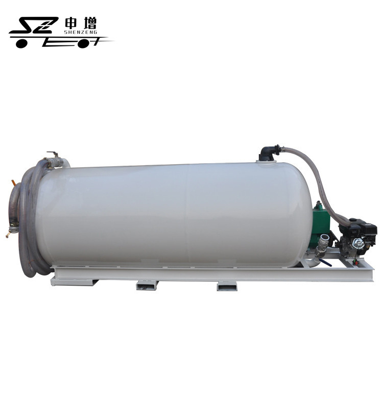 3000L sewage suction tanker truck with vacuum pump