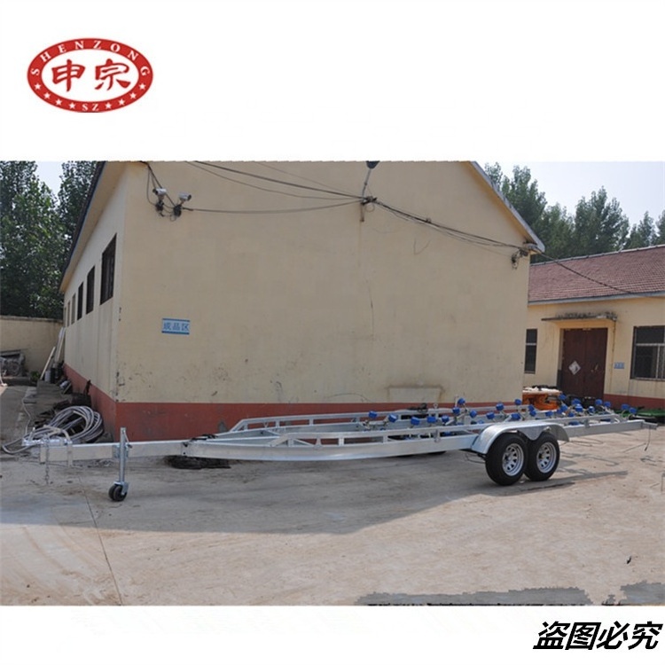 galvanized rubber hydraulic boat trailer with rollers boat trailer