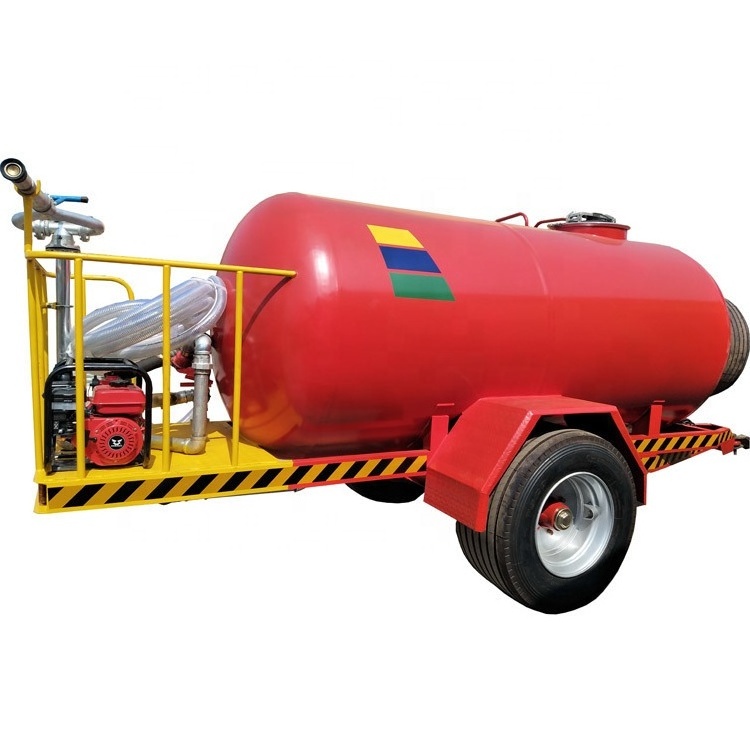 5 ton big wide tire fire fighting water tank trailer for sale