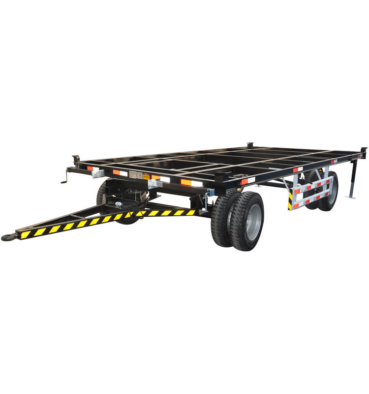 Double Wheel Container House Chassis Frame Trailers Toilet Trailer