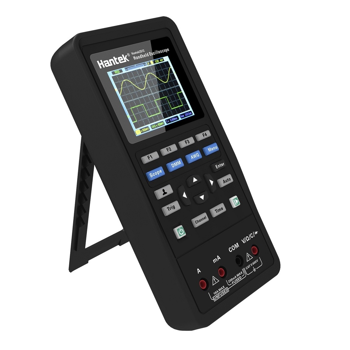 Hantek2D72 70MHz 2CH+DMM+AWG 250MSa/s handheld oscilloscope