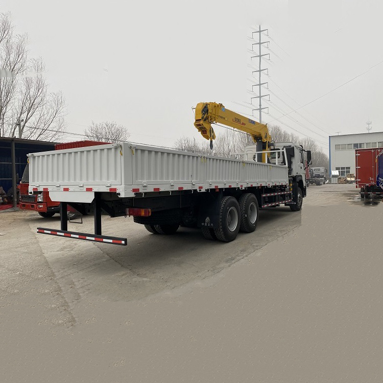 China Loading 10/12/16/25 tons 6x4 Loader Cranes truck Price cargo truck crane 3 ton with Folding arm crane