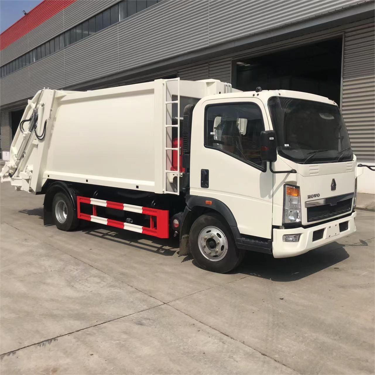 Garbage Truck 5-10 Ton Heavy Duty Truck Sinotruk HOWO Euro 3 4x2 garbage compactor truck for garbage collection