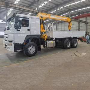 China Loading 10/12/16/25 tons 6x4 Loader Cranes truck Price cargo truck crane 3 ton with Folding arm crane