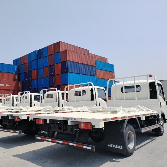 SINOTRUCK HOWO light truck 5001-10000 kg 4x2 mini cargo truck with 6000x2200x800mm cargo box