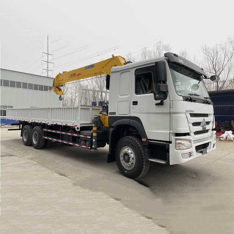 China Loading 10/12/16/25 tons 6x4 Loader Cranes truck Price cargo truck crane 3 ton with Folding arm crane