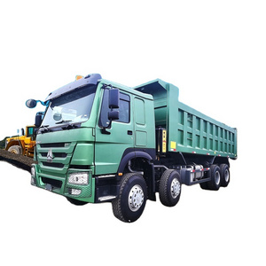 Call Us For Mini Gift!! Sinotruck Camion Howo Knuckle Boom Crane Mounted Crane  10 Wheeler 40 Ton Tipper Dump Truck