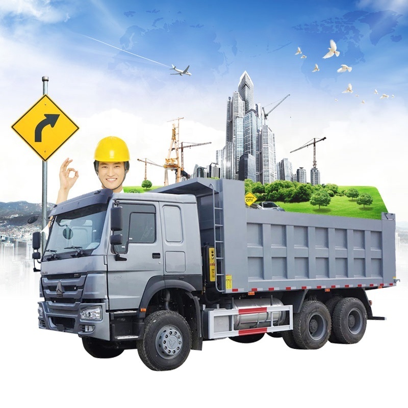 Call Us For Mini Gift!! Sinotruck Camion Howo Knuckle Boom Crane Mounted Crane  10 Wheeler 40 Ton Tipper Dump Truck